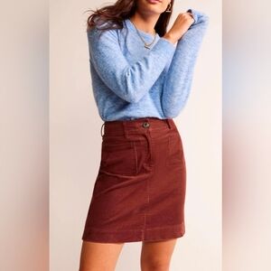 Boden Estella Cord Mini Skirt